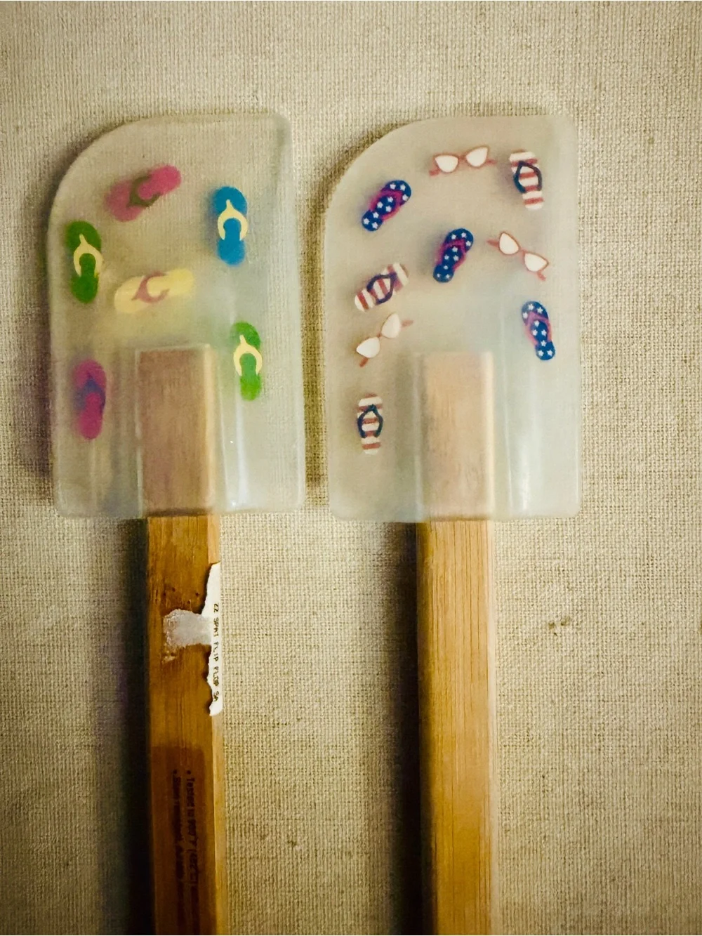 Vintage Sur La Table Summer Fun design silicone spatulas set of 2